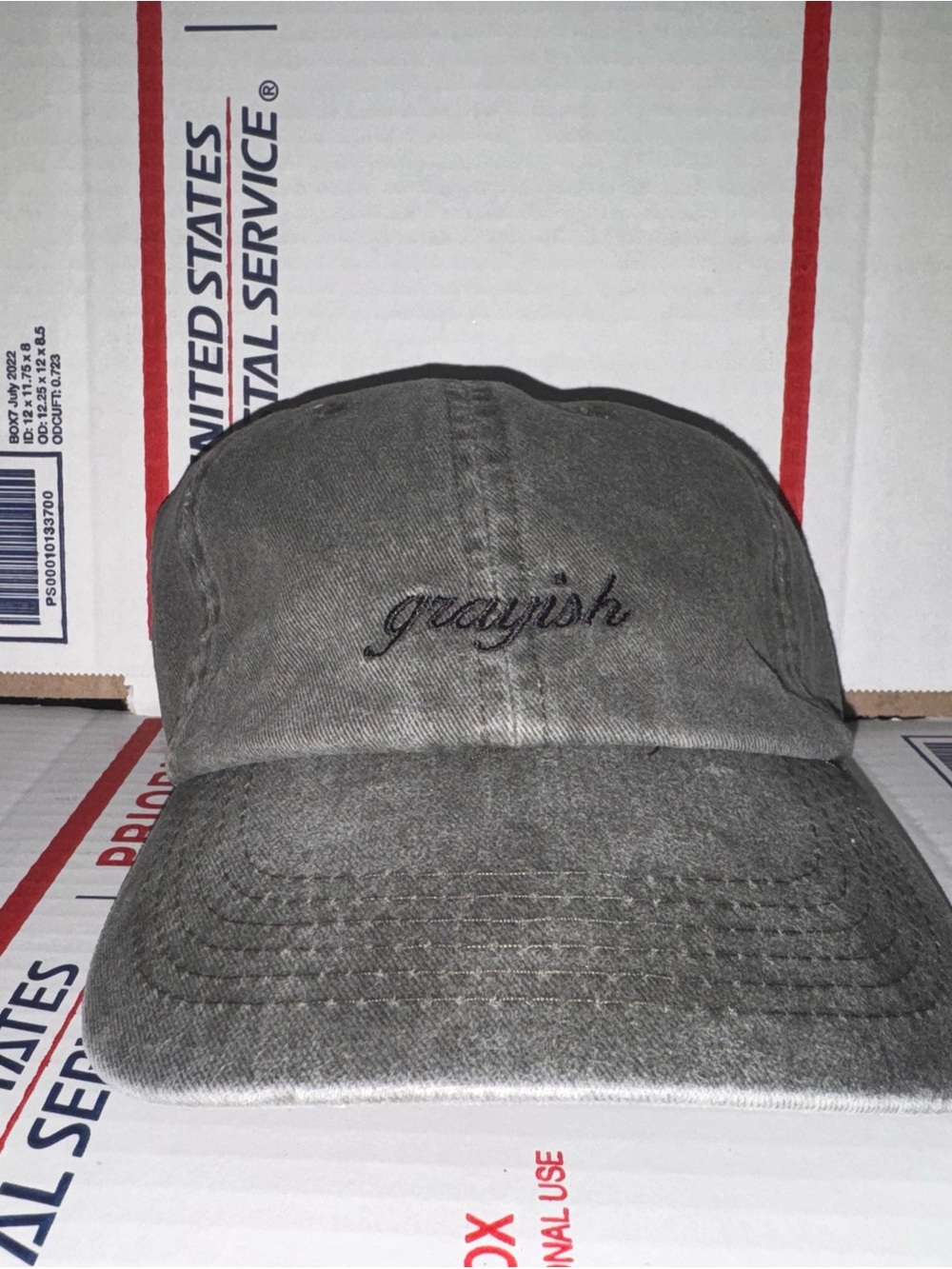 Grayish Embroidered Dad Hat 🧢 baseball cap greyish grey gray ballcap